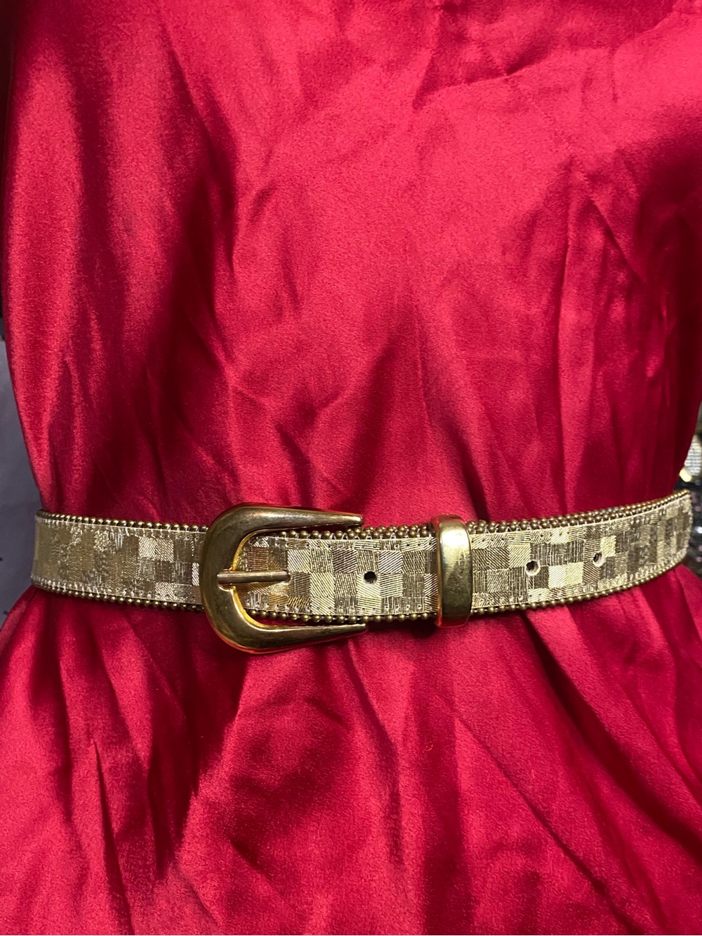 Vintage Gold tone Belt with Gold Buckle